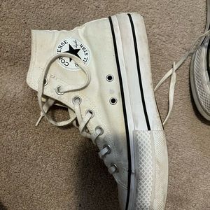 White platform converse